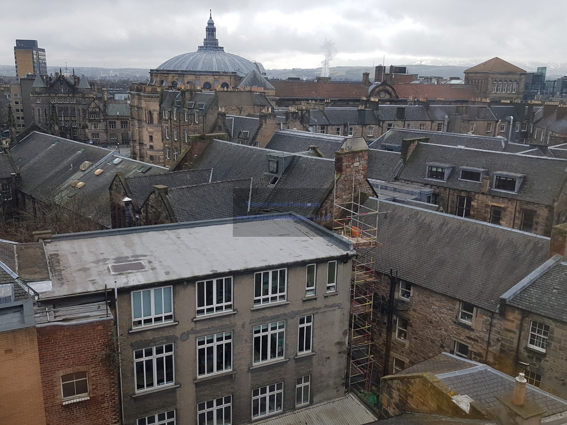"Edinburgh rooftops" stock image