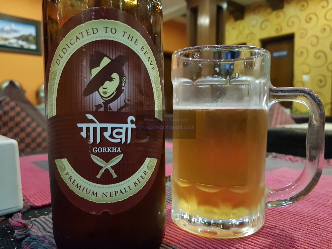 "Gorkha Beer, Nepal" stock image