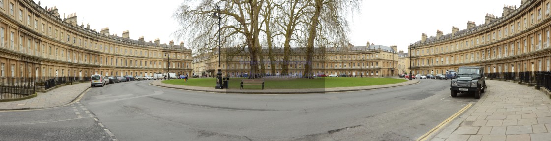 "Circus Place, Bath" stock image