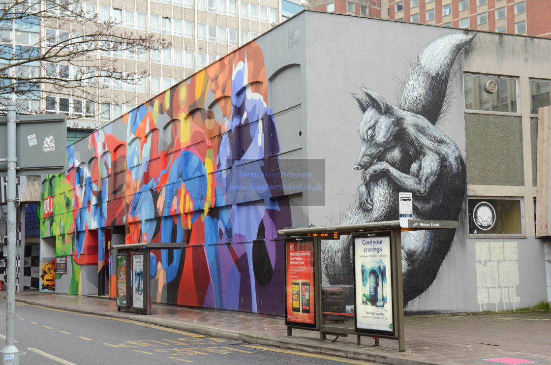 "Graffiti / Mural, Bristol, England" stock image