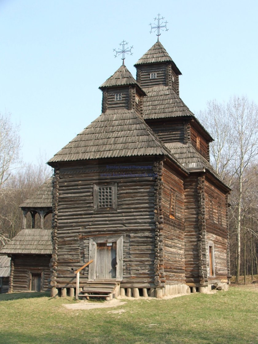 "National Museum of Folk Architecture and Life of Ukraine (Pyrohiv/Pirogovo)" stock image