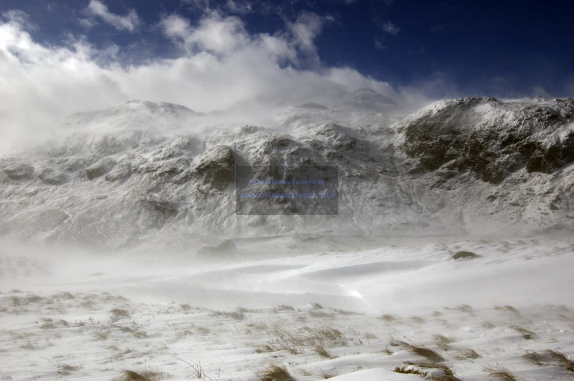 "Winter in the Mountains" stock image