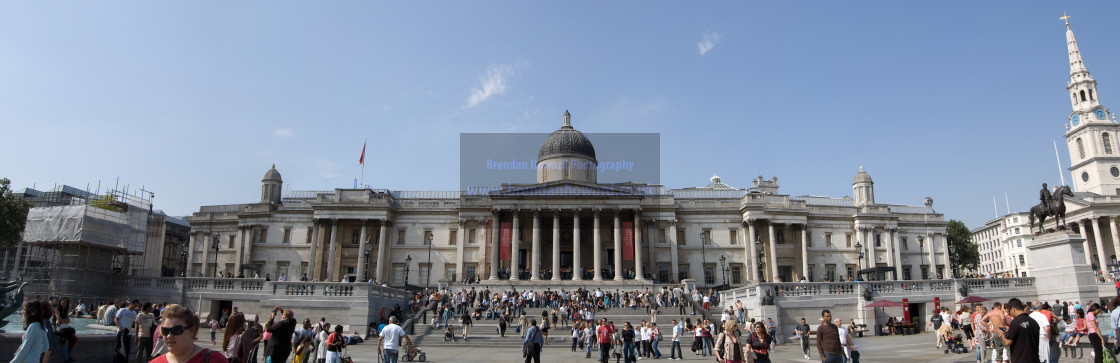 "Trafalgar Square Panorama" stock image