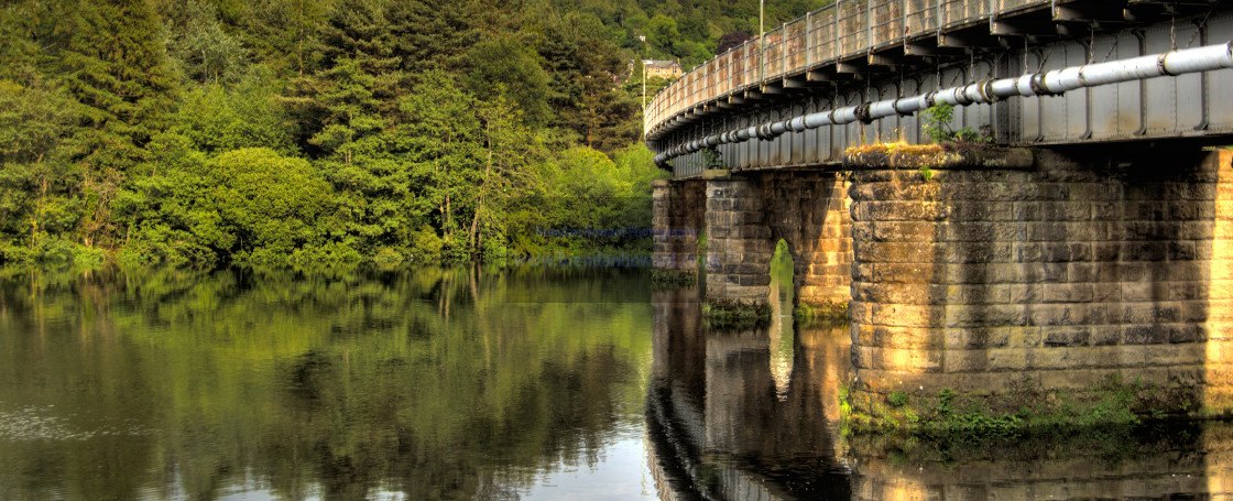 "Bridge over the River Tay, Perth, Scotland" stock image