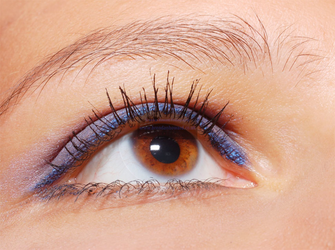 "Brown Eye of Young Woman" stock image