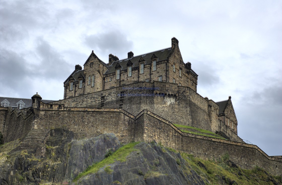 "Edinburgh Castle" stock image