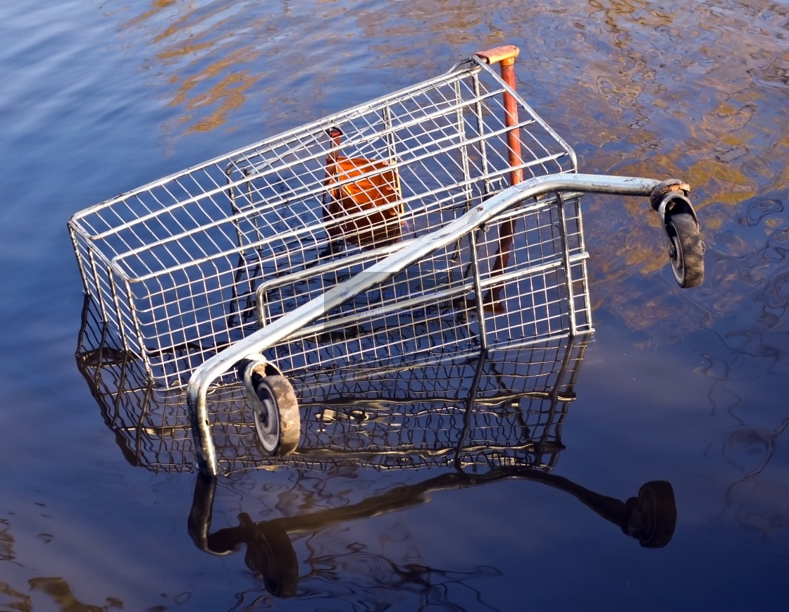 "Abandoned Shopping Trolley" stock image