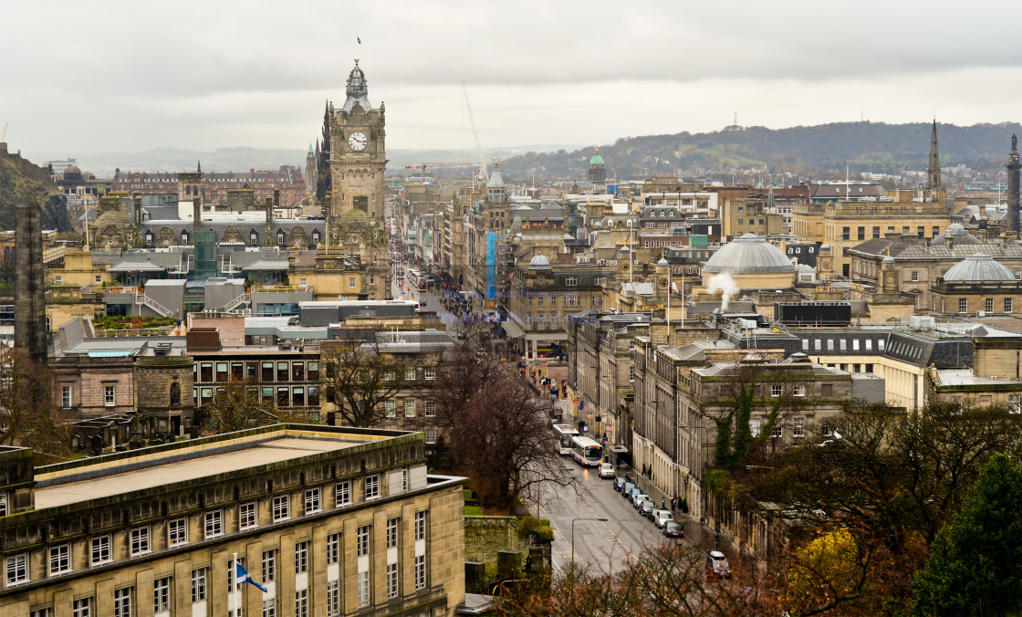 "Princes Street, Edinburgh" stock image