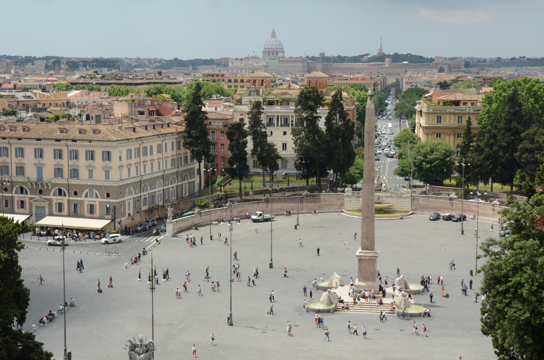 "Piazza del Popolo, Rome, Italy" stock image