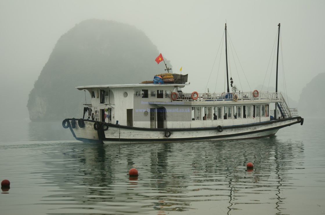 "Boat in Ha Long Bay, Vietnam" stock image