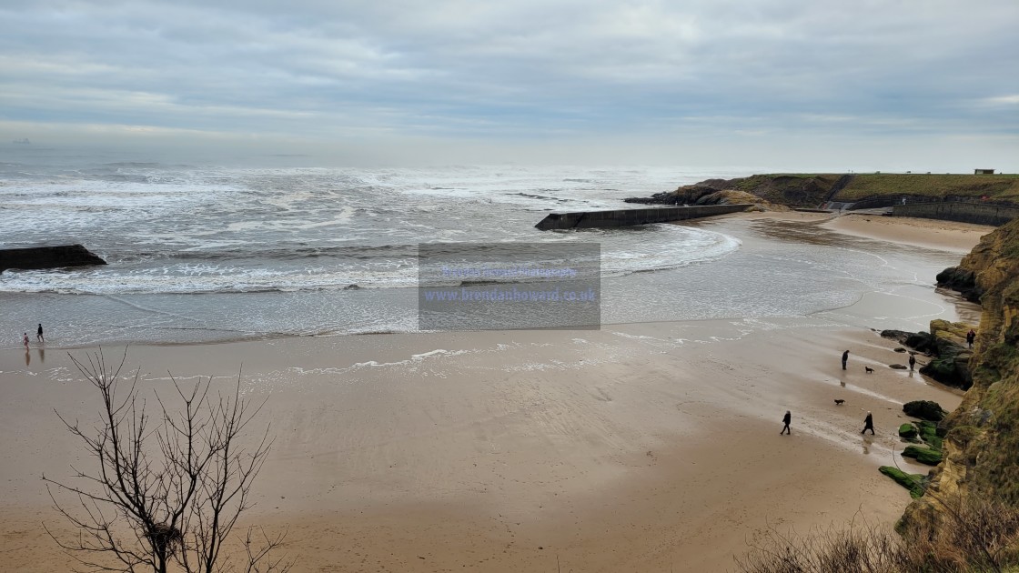 "Tynemouth Beach" stock image