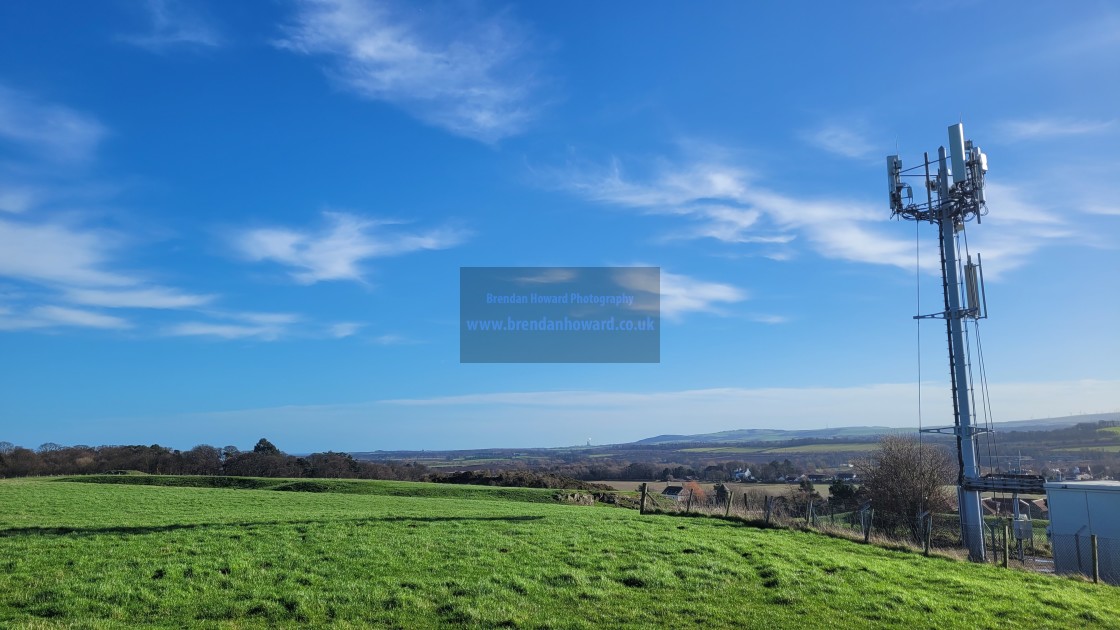 "View from Drylaw Hill, East Lothia" stock image