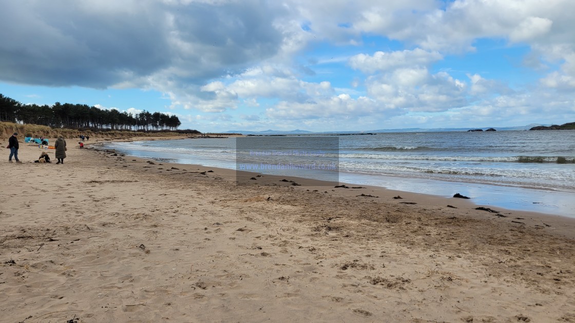 "Yellowcraig Beach, East Lothian" stock image