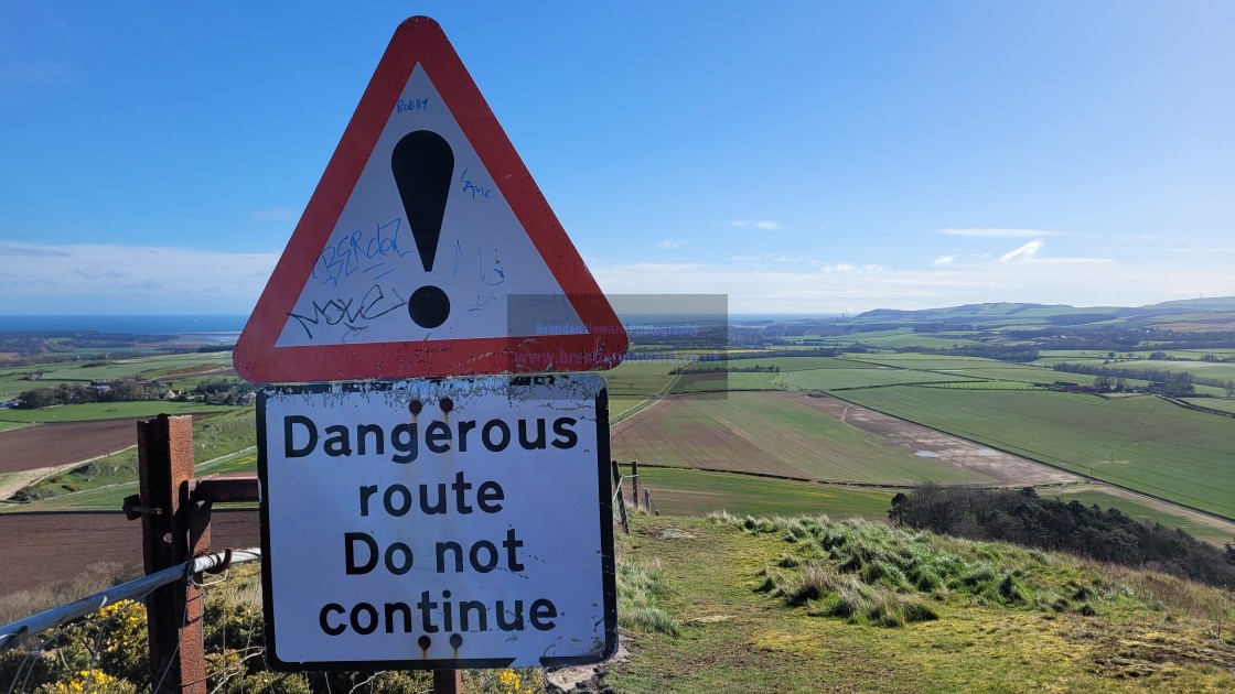 "Dangerous Route" stock image