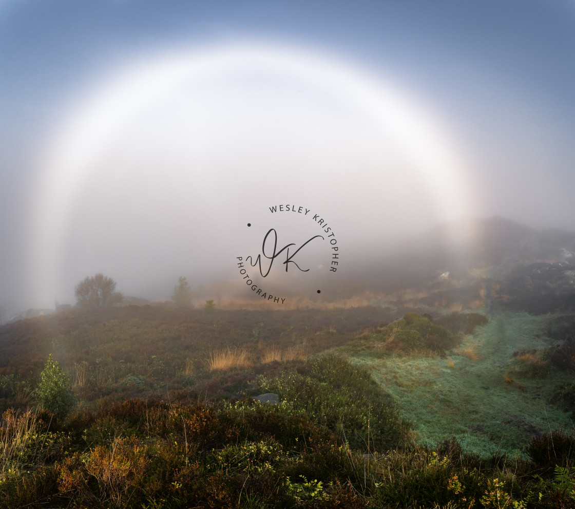 "Somewhere In Front of A Fogbow" stock image