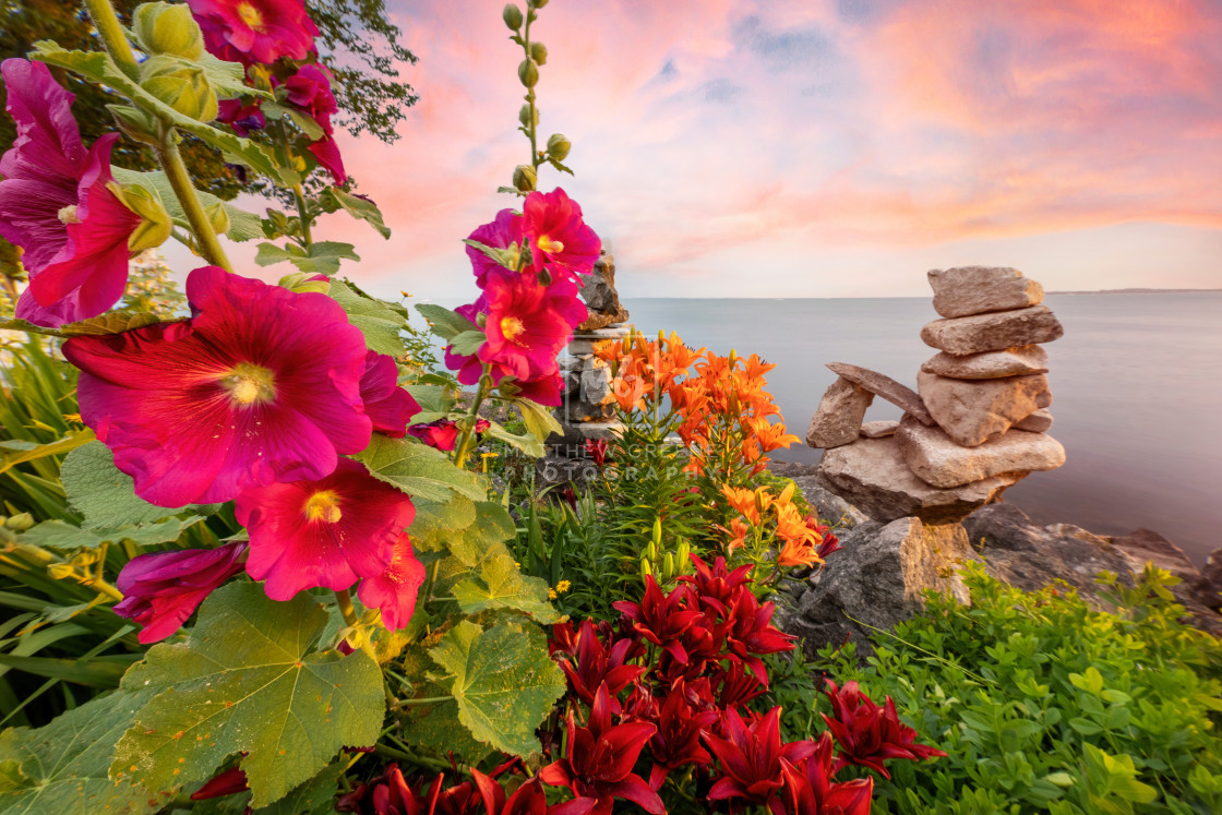 "Colors of Lakeside" stock image