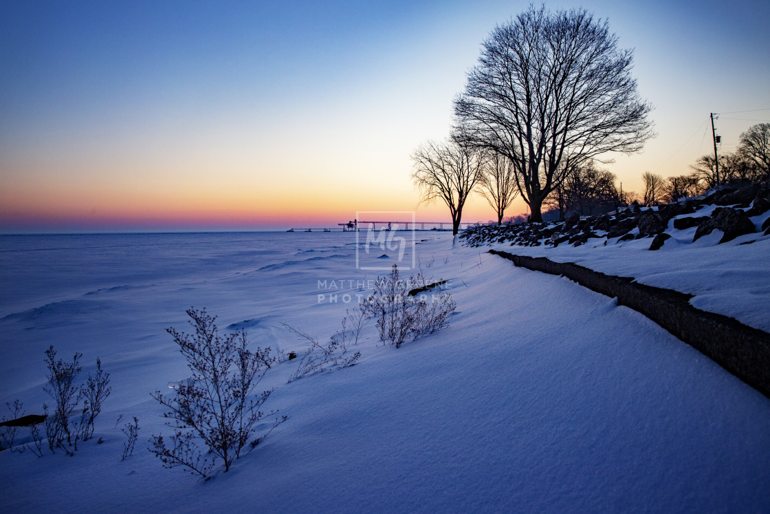 "Winter sunrise" stock image