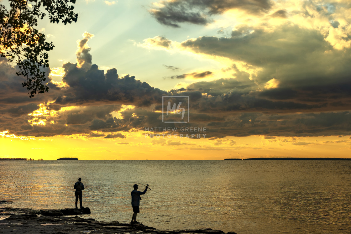 "Foundation Park Fishermen" stock image