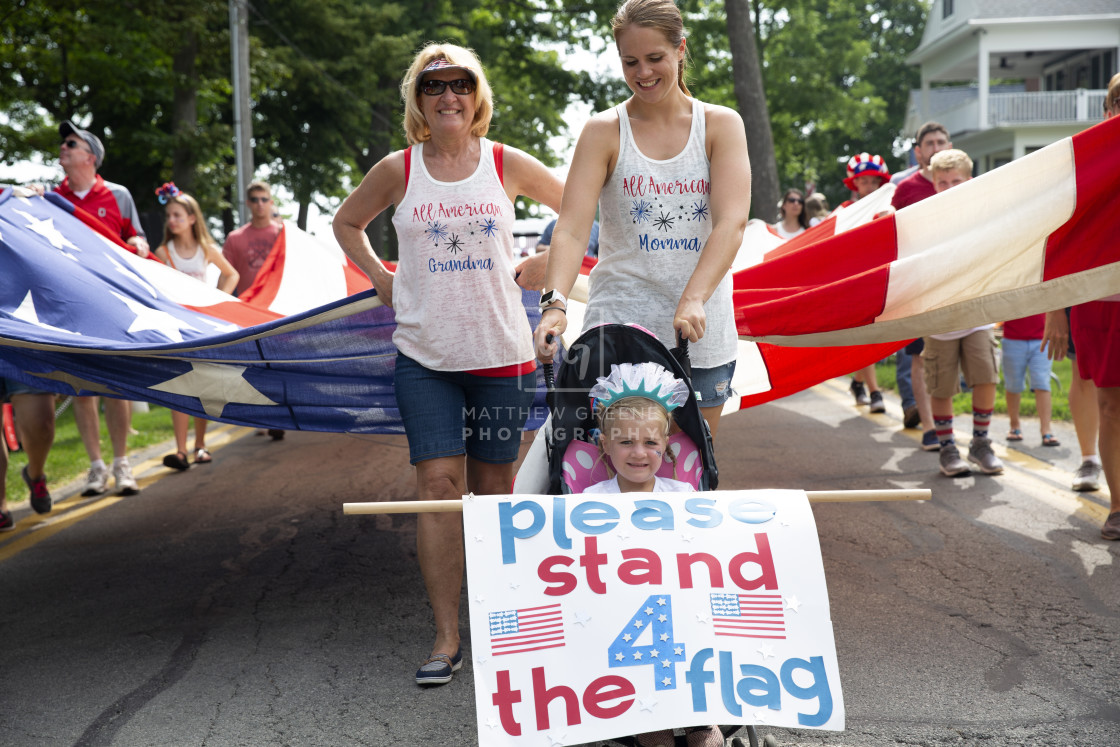 "Please Stand 4 the Flag" stock image