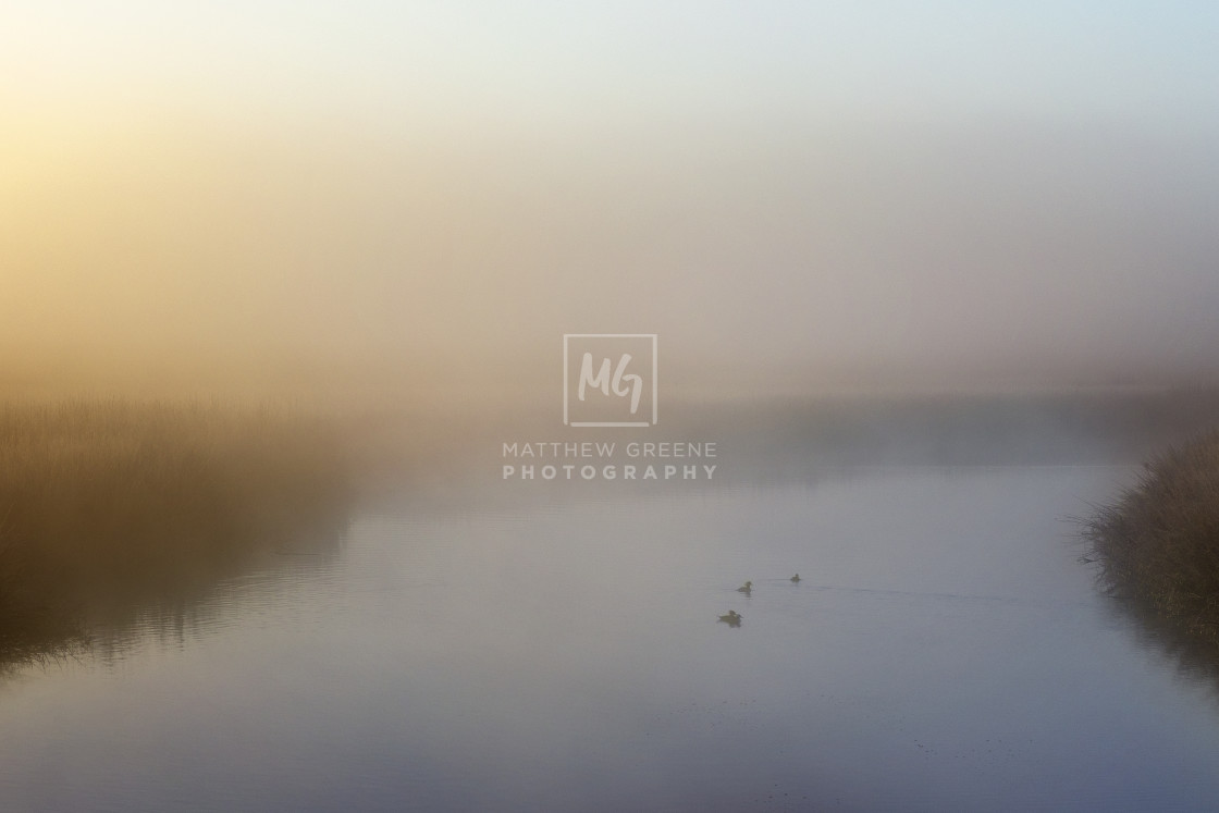 "Misty Sunrise" stock image