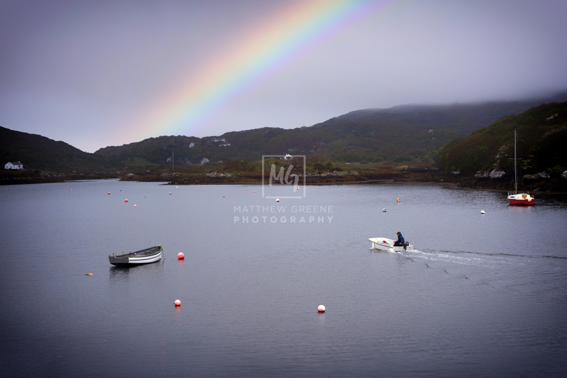 "Rainbow at the Dingle Peninsula" stock image