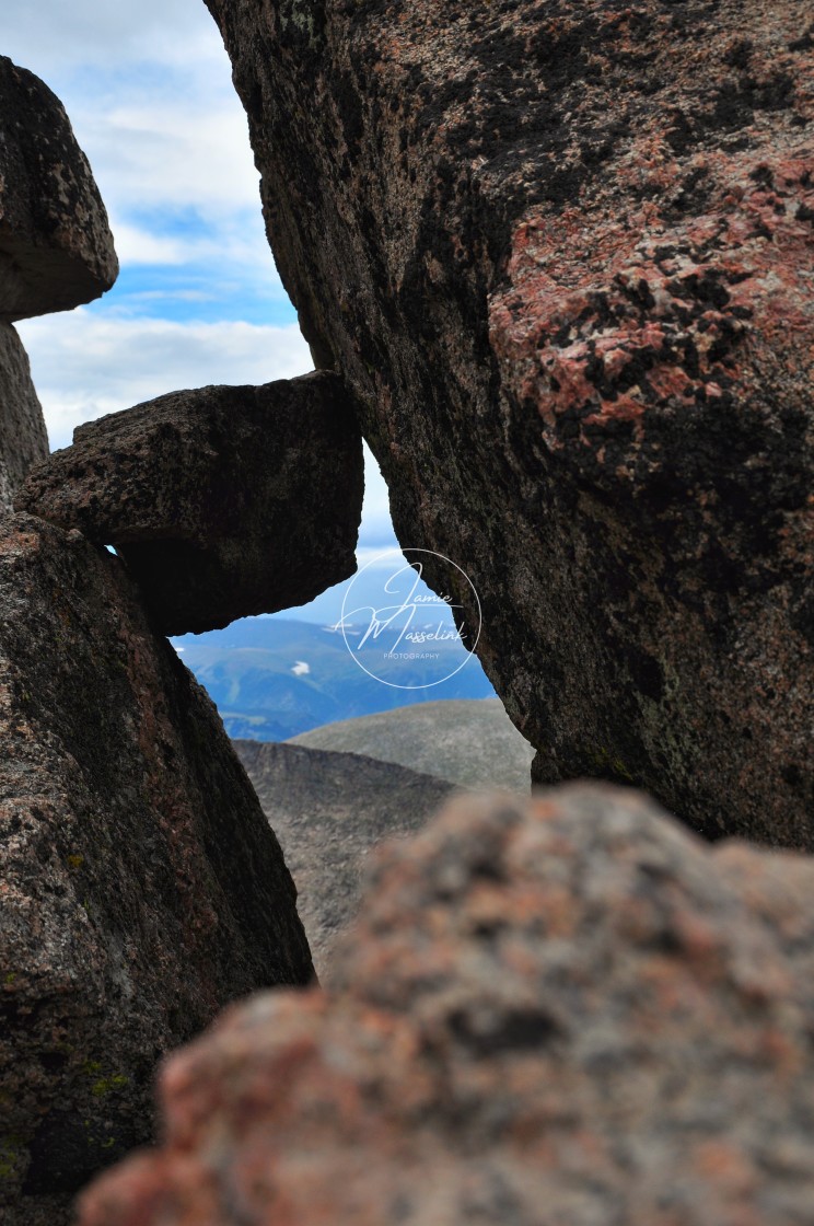 "A View From The Top of Mount Evans" stock image