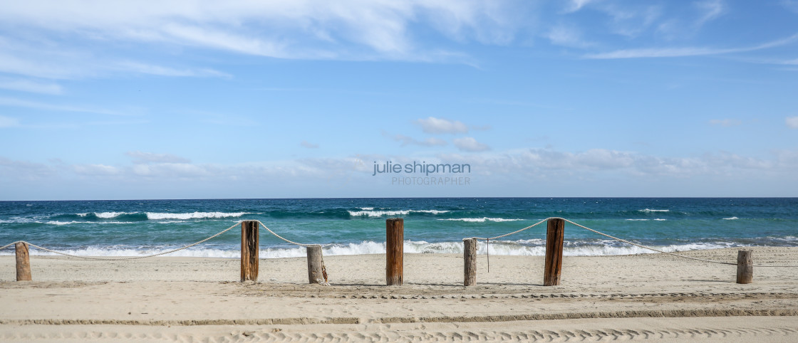 "Beach Posts" stock image