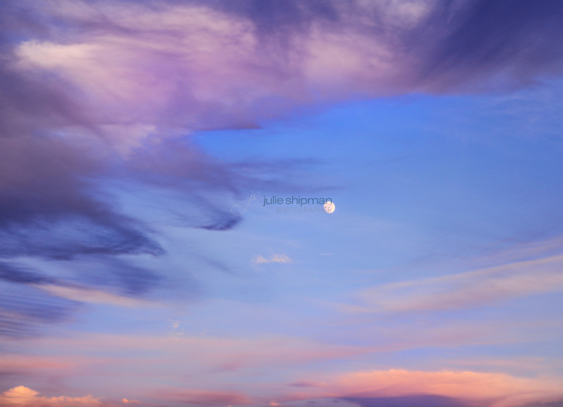 "Purple Moonrise" stock image