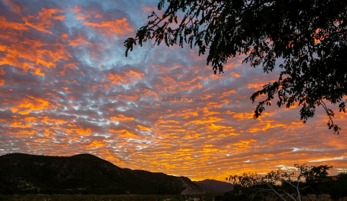 "Cloudy Sunset in Baja" stock image