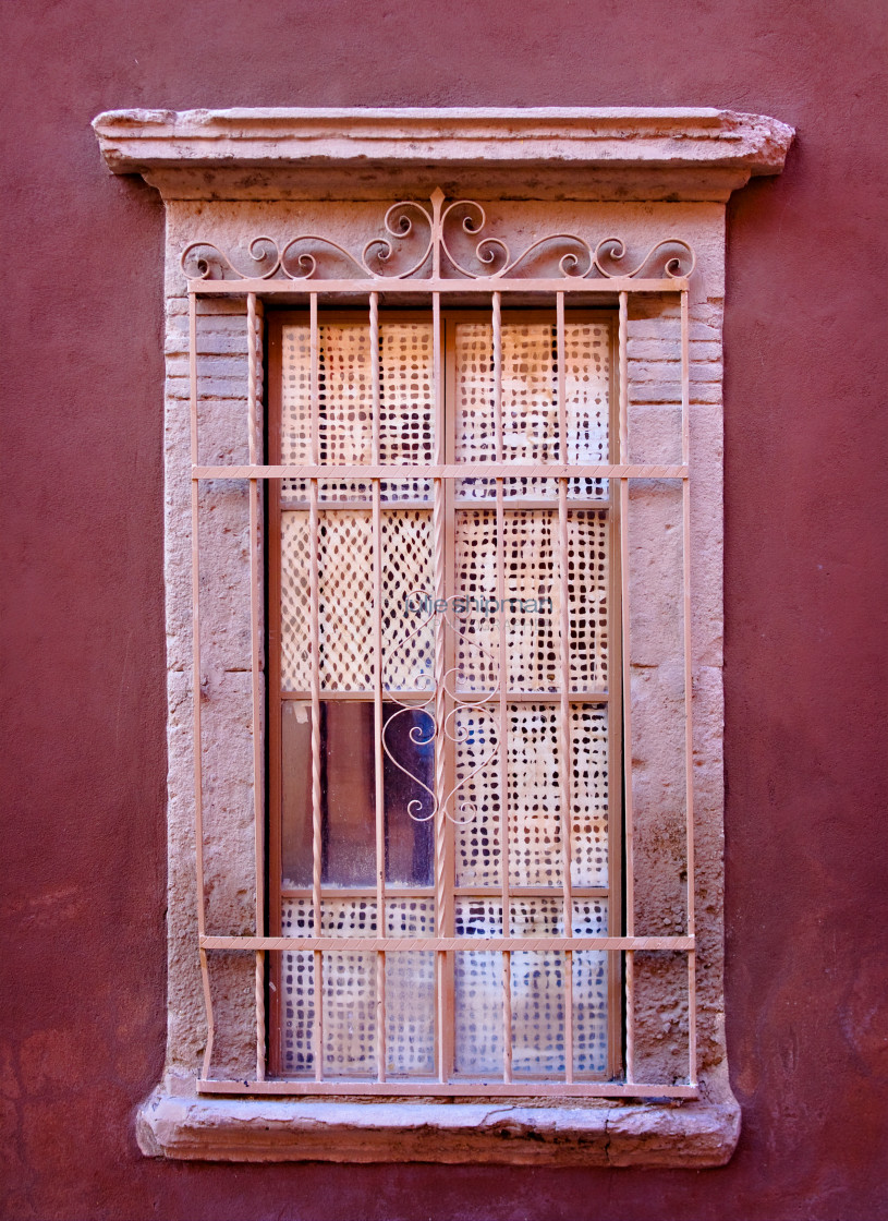 "Pink Window" stock image