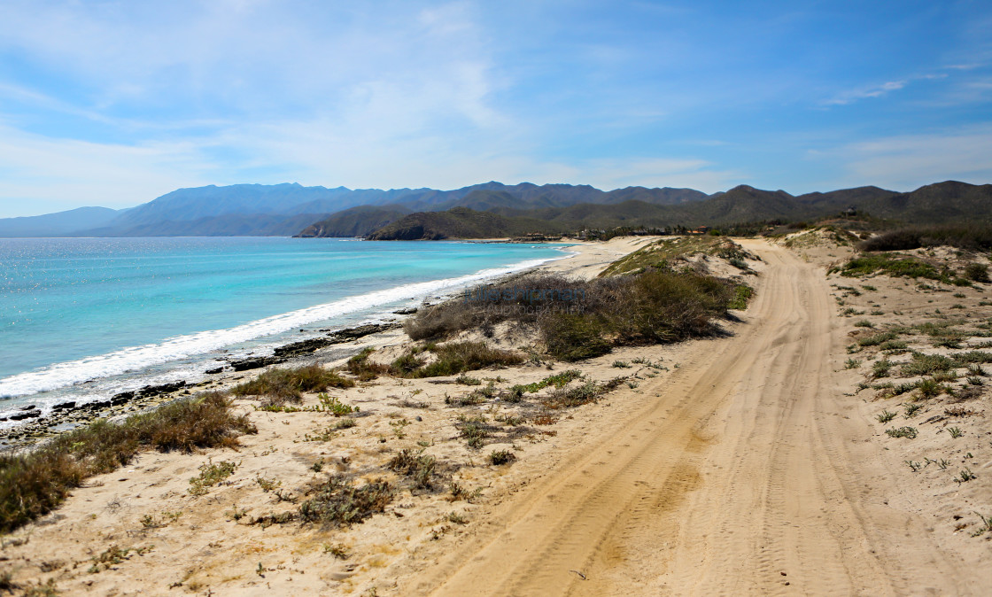 "Road to Bahia de Suenos" stock image