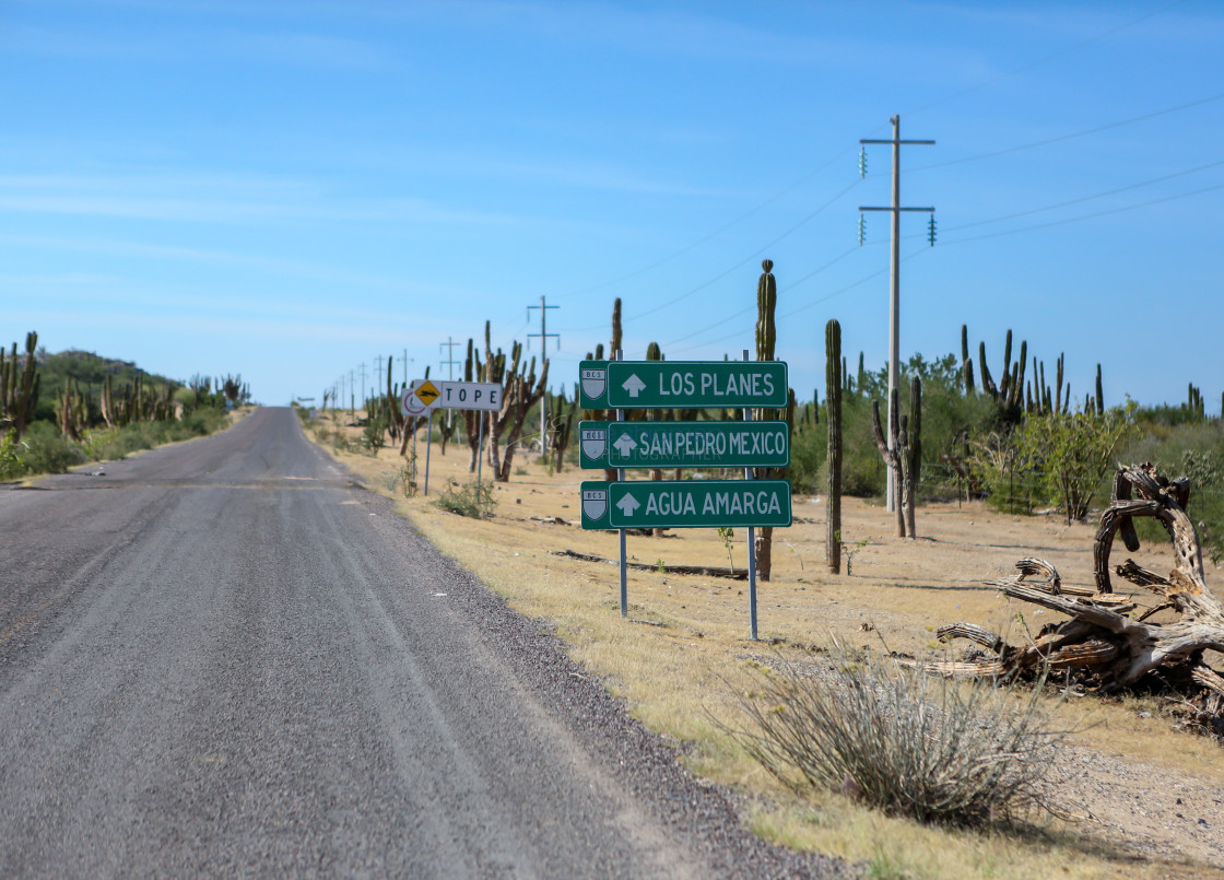 "Long Desert Highway" stock image