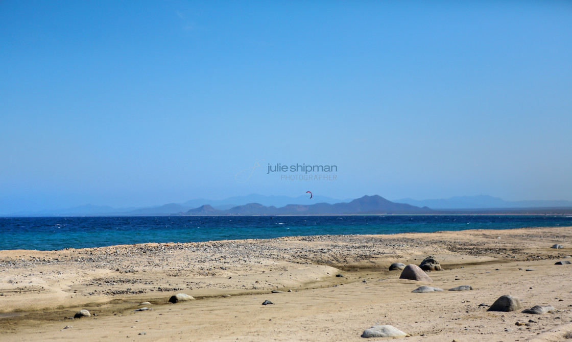 "Lone Kiter" stock image