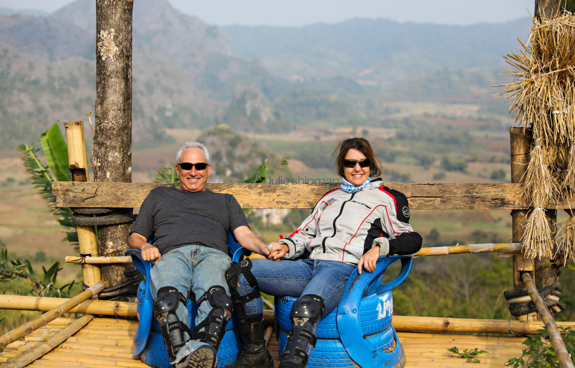 "Bike Break" stock image