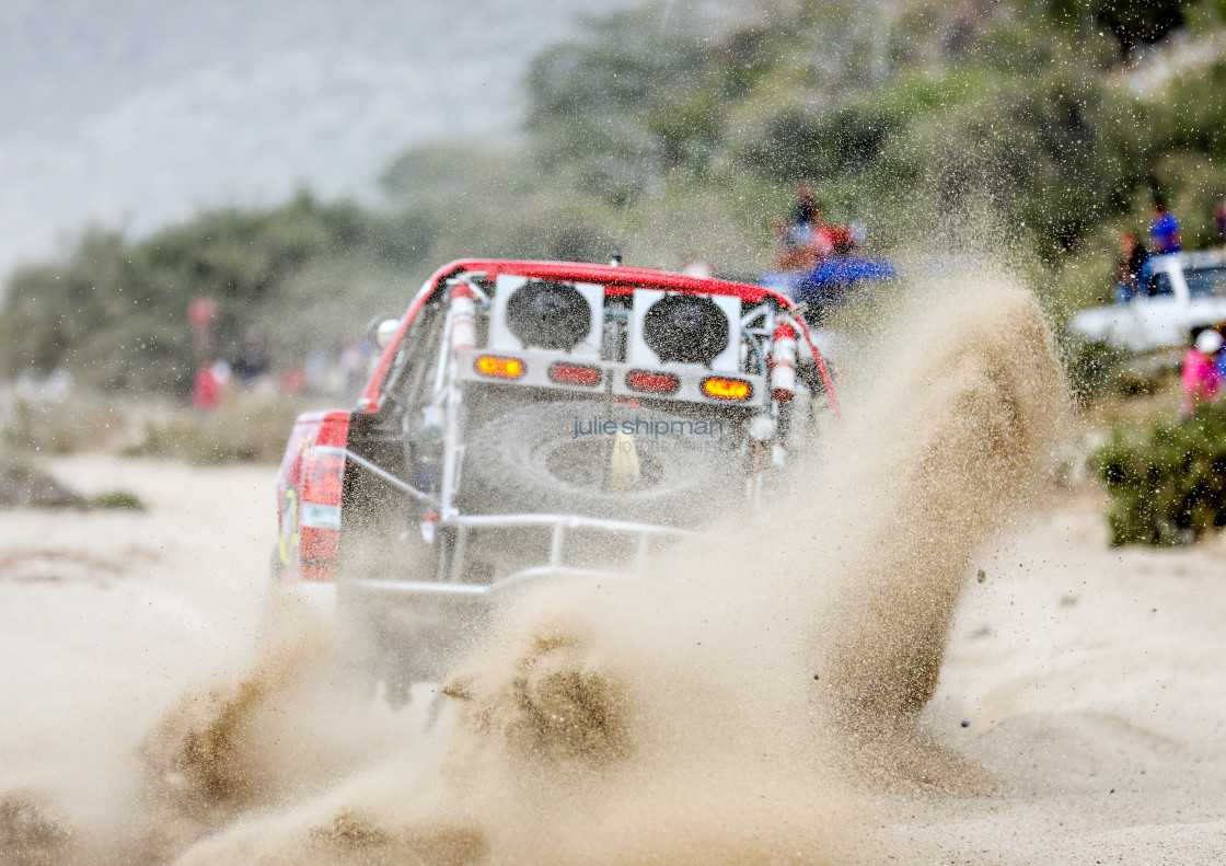 "Racing through the Baja" stock image