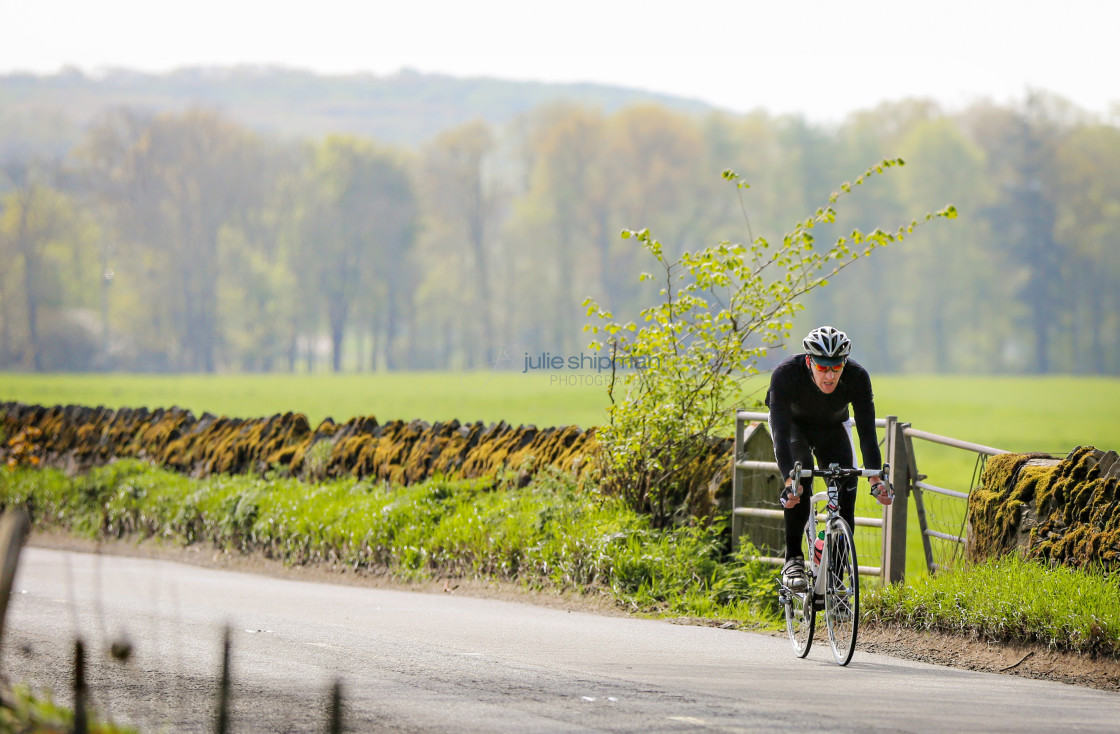 "Cycling in Scotland" stock image