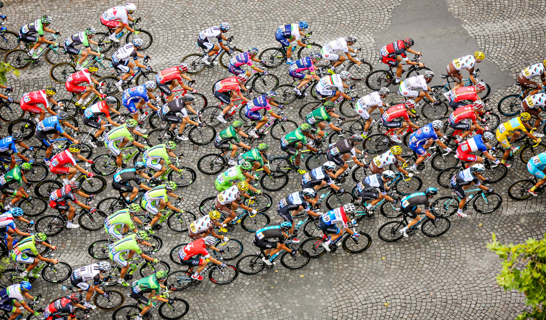 "The Peleton" stock image