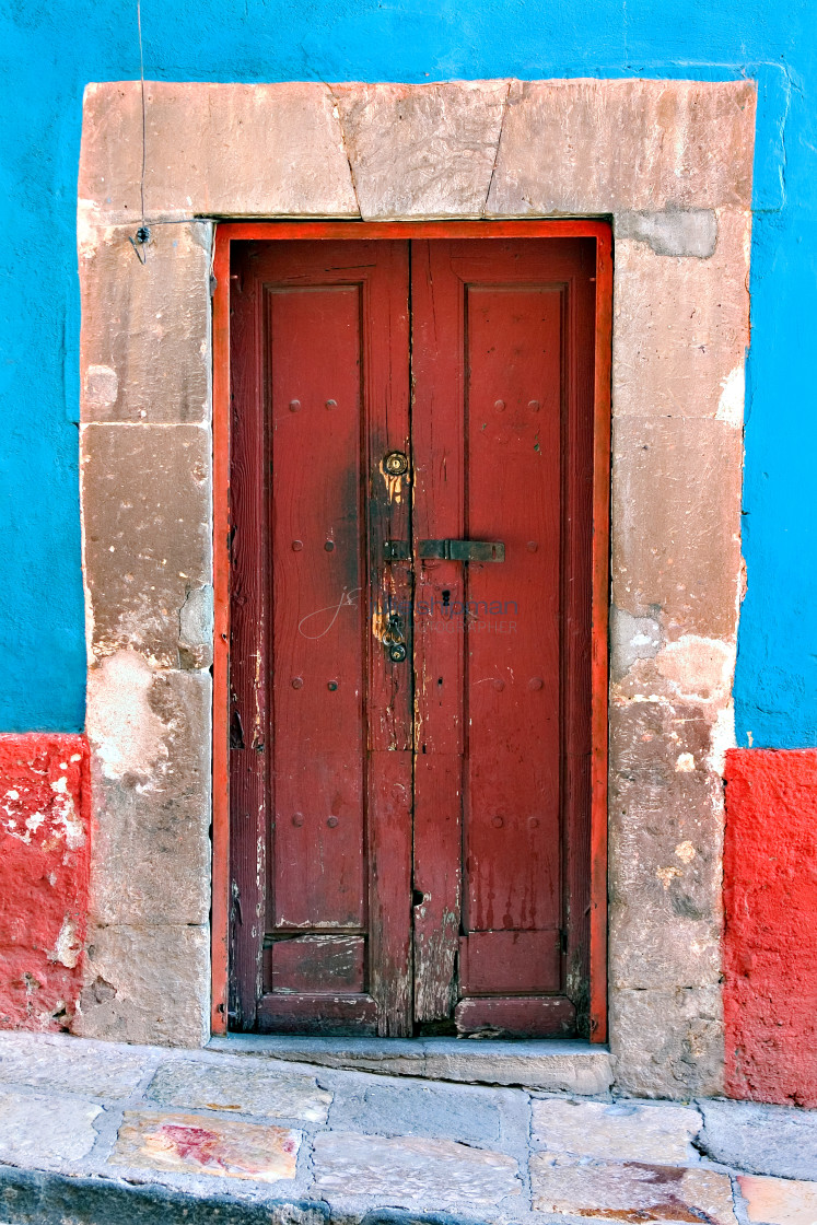 "Mexican Door" stock image