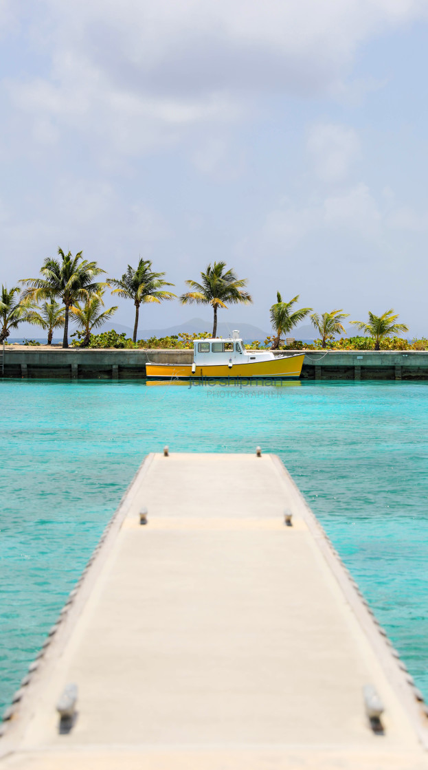 "Dock to Yellow Tug" stock image