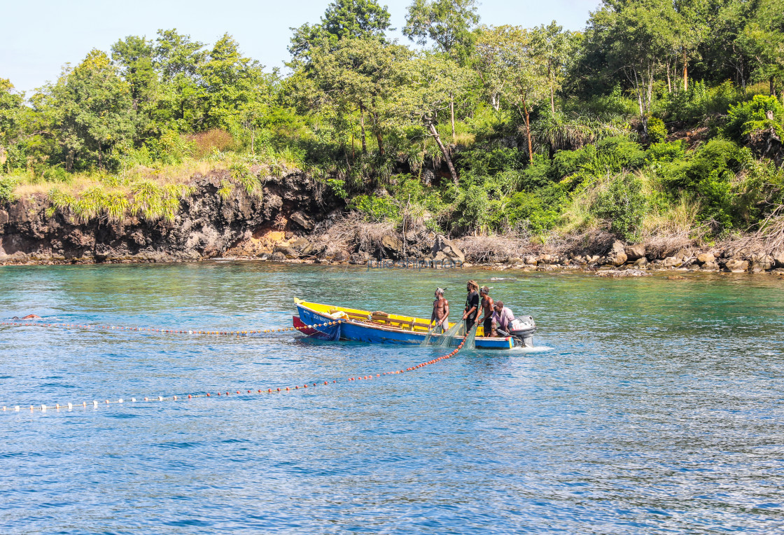 "St. Lucia Fishermen" stock image