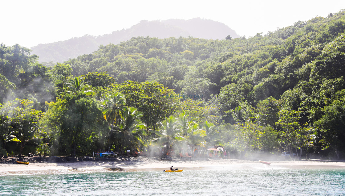 "Misty Morning in St. Lucia" stock image