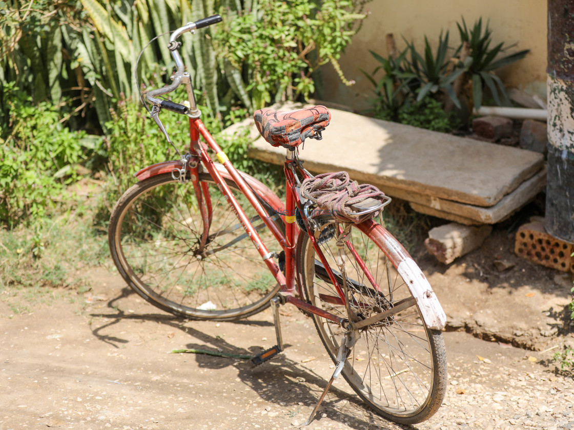 "Red Bike" stock image