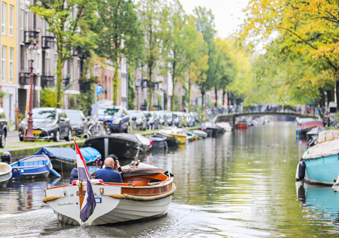 "Boat Taxi in Amsterdam" stock image