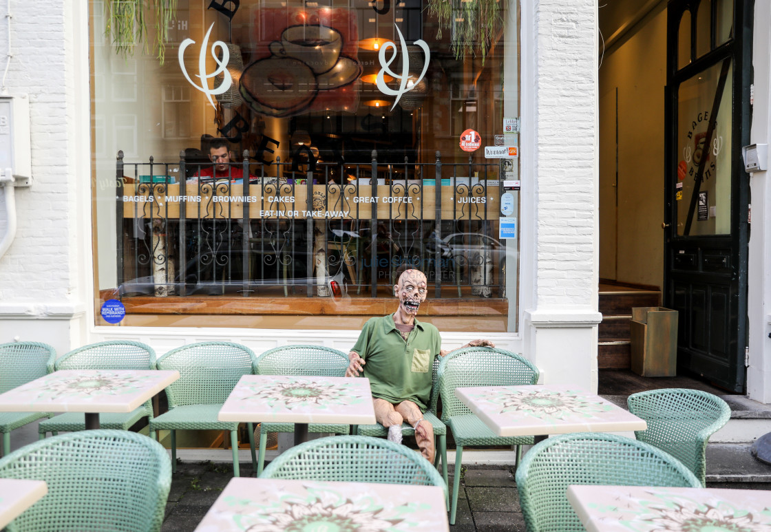 "A Long Wait at the Coffee Shop" stock image