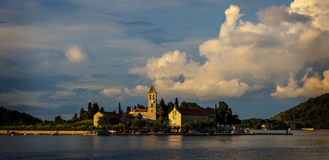 "Sunset glow on the Island" stock image