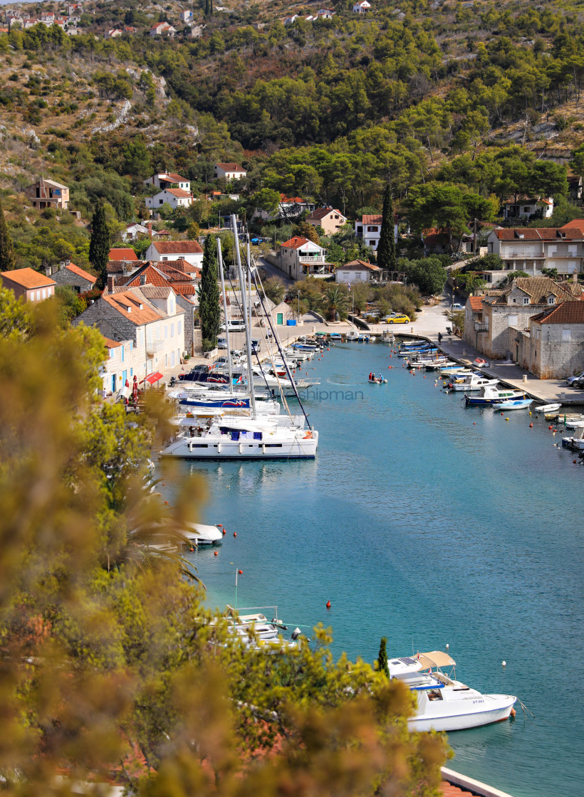 "Boats in Bobovisca" stock image