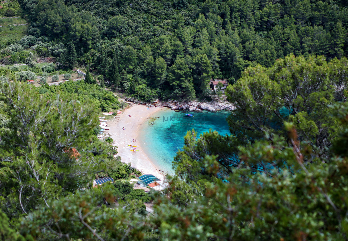 "Private Beach" stock image