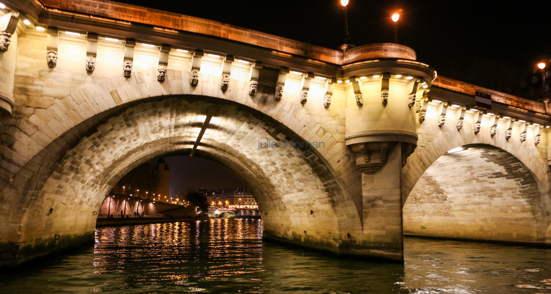 "Pont Neuf at Night" stock image