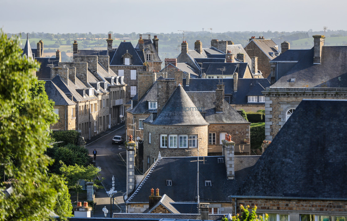 "Old Avranches of Normandy" stock image