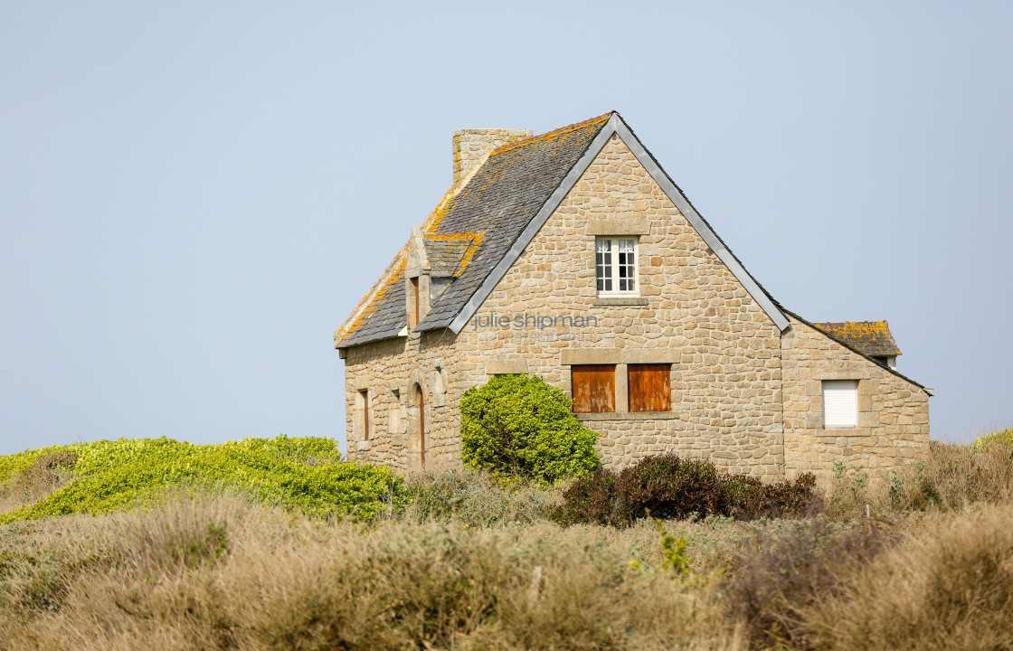 "Cottage on the Coast" stock image